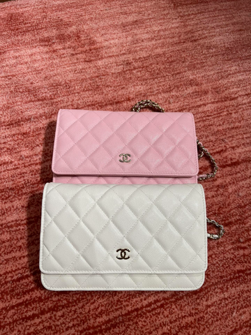 Chanel WOC Milkshake White Pink Caviar