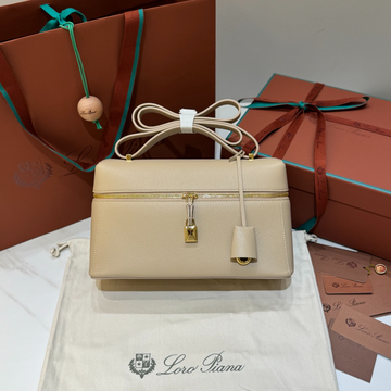 Loropian Xiaoli Pattern Light Apricot Underarm/Crossbody Bag