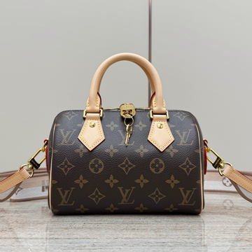 Louis Vuitton Speedy 20 Beige Monogram with Shoulder Strap