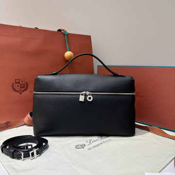 Loro Piana Extra Pocket L27 Handbag/Crossbody Bag in Black