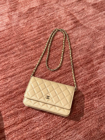Chanel WOC Beige Caviar Apricot