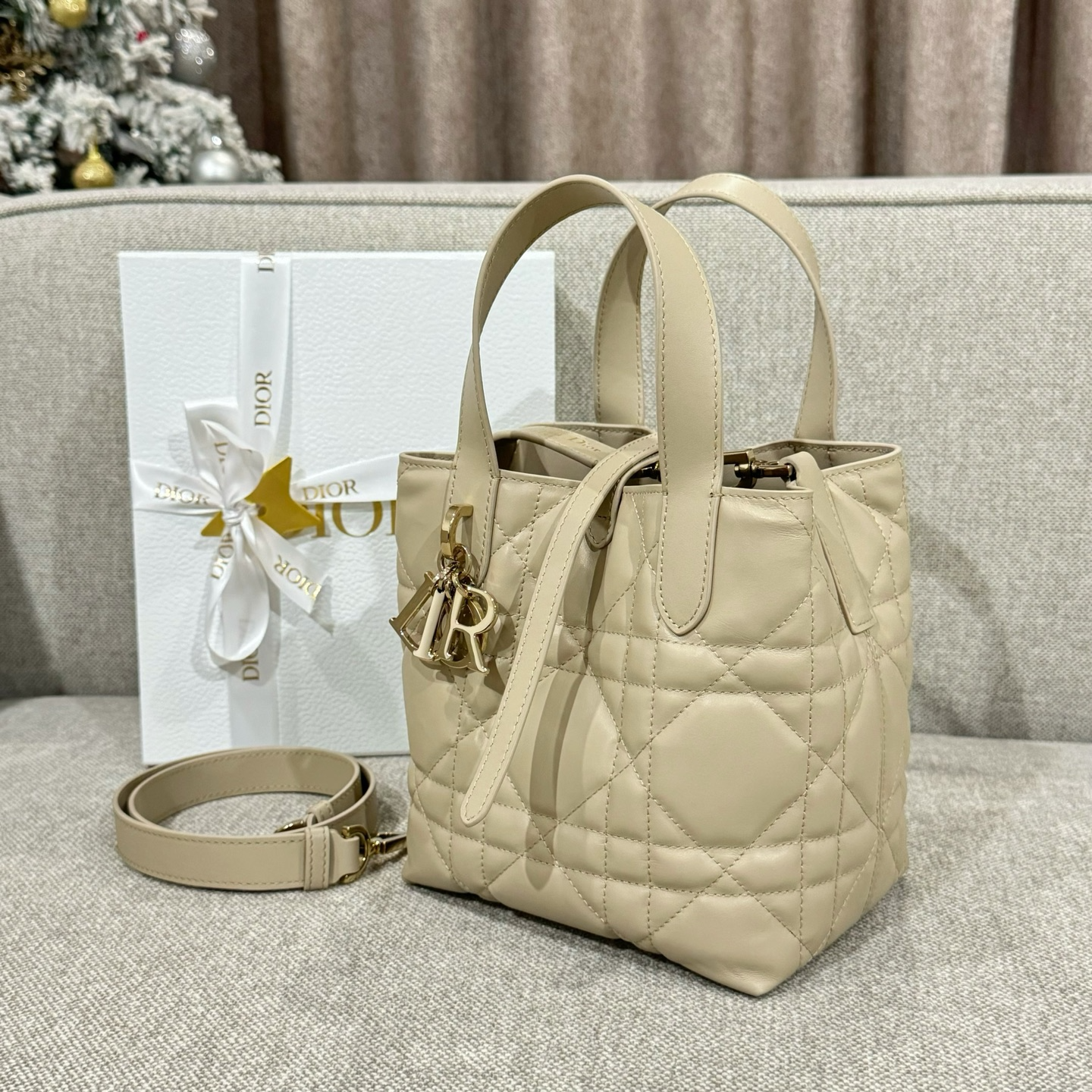 Dior 485. 𝐓𝐨𝐮𝐣𝐨𝐮𝐫𝐬 - 18.5cm Apricot Dream Love Bag
