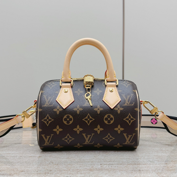 Louis Vuitton Speedy 20 Black Monogram with Shoulder Strap